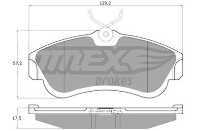 TOMEX BRAKES КОЛОДКИ ТОРМОЗНЫЕ NISSAN ALMERA 00-