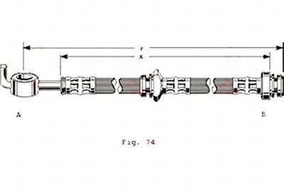 Trw шланг гальмівний elast. isuzu trooper i opel фото №1