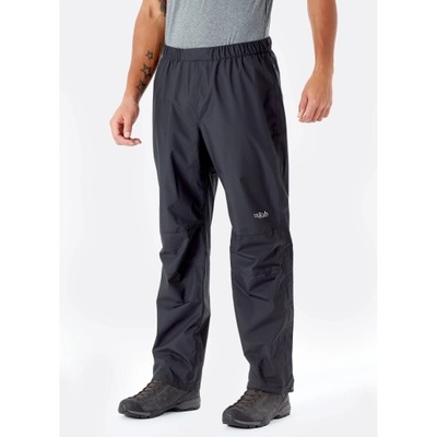 Męskie spodnie przeciwdeszczowe Rab Downpour Eco Pants black M