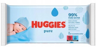 Huggies Pure Chusteczki Dla Dzieci 99% Wody 56szt