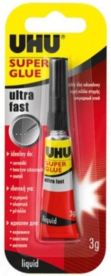 Klej uniwersalny UHU Super Glue Ultra Fast 3g