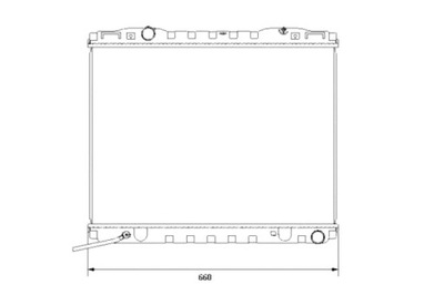 NRF RADUADOR DEL MOTOR DE AGUA KIA SORENTO I 2.4 08.02-06.09  