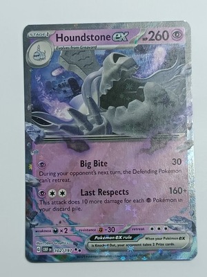 Karta Pokemon - Houndstone ex 102/197 - Obsidian Flames - Double Rare