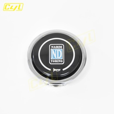 ND ZMODYFIKOWANY BUTTON HORN NA STEERING WHEEL ALUMINIUM BLACK C~6247  