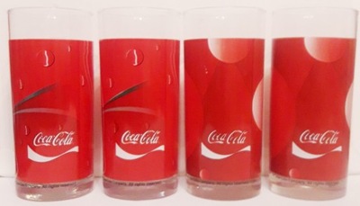 Szklanki cztery sztuki Coca Cola