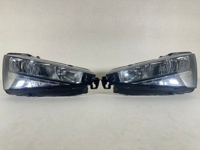 Skoda scala 657 full led лампа ліва права перед фари комплект eur фото №1