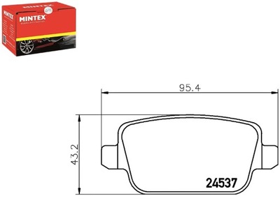 КОЛОДКИ ТОРМОЗНЫЕ MINTEX 1682005 1459408 15662234 1