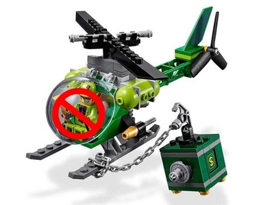 Lego 76120 @@@ HELIKOPTER RIDDLERA @@@ pojazd z zestawu