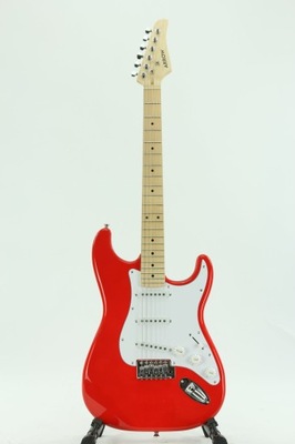 Gitara elektryczna Arrow ST 111 Diamond Red Maple/white