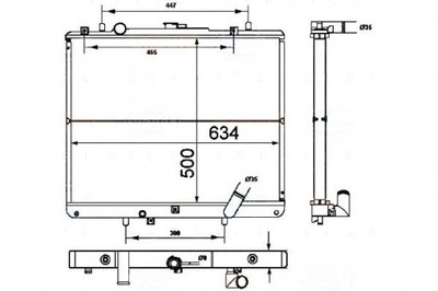 РАДИАТОР ДВИГАТЕЛЯ BEHR HELLA TGA221325571 MR571147