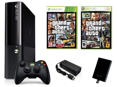 Konsola Microsoft Xbox 360 Slim 250 GB czarny Grand Theft Auto