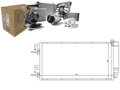 NIS94591 РАДИАТОР КОНДИЦИОНЕРА (Z OSUSZACZEM) MIN