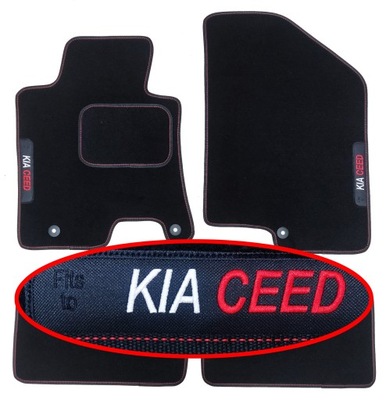 KIA CEED II DE 2012-2018 ALFOMBRILLAS DE FELPA PARA AUTO HAFT  