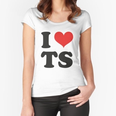 Koszulka I Heart TS I Love TS Fitted Scoop T-Shirt