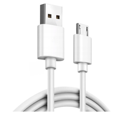 KABEL WTYK USB-WTYK MICRO USB 1m BIAŁY