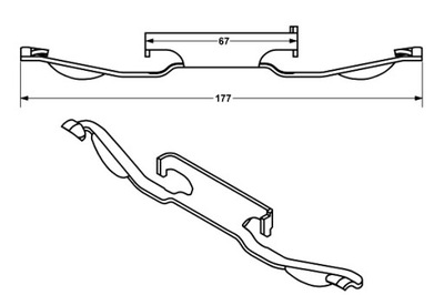 ATE КОМПЛЕКТ МОНТАЖНЫЙ КОЛОДОК ПЕРЕД VOLVO S60 II S80 II V60 I V70 III