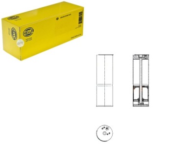 Hella осушувач кондиціонера msd053 7008234 a0658 3 фото №1
