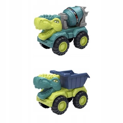 2x Samochód Transportowy Dinozaurów Dinozaury