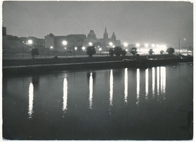Szczecin Miasto nocą