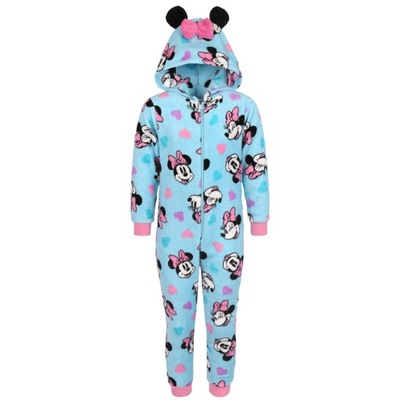 Myszka Minnie Disney polarowa piżama jednoczęściowa onesie 122-128 cm