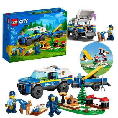 LEGO CITY POJAZD POLICYJNY SZKOLENIE PSÓW POLICYJNYCH KLOCKI NA PREZENT