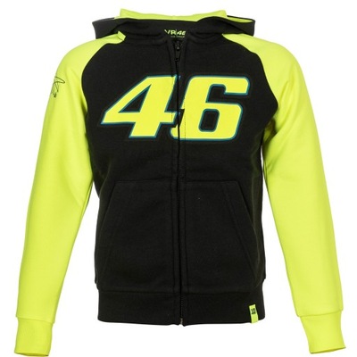 BLUZA DZIECIĘCA VR46 CZARNAŻÓŁTA 12/14 VRKFL308304