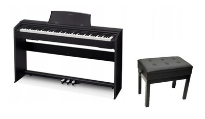 CASIO PX 770 BK PIANINO CYFROWE CZARNE ŁAWA ZESTAW