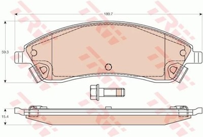 GDB4451/TRW КОЛОДКИ HAM.