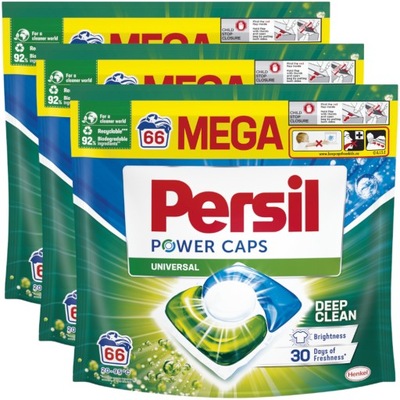 Persil Power Caps Kapsułki prania białego 3x 66szt