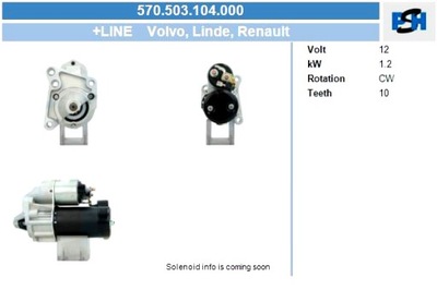 BV PSH СТАРТЕР RENAULT 1.2 KW СТАРТЕР