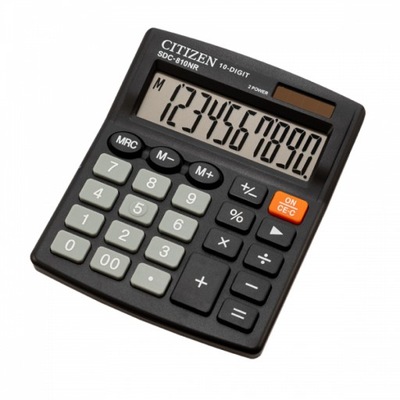 Kalkulator biurowy Citizen SDC-810NR, 10 cyfr, cza