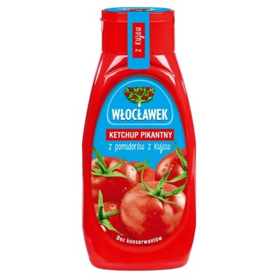 Ketchup pomidorowy Włocławek pikantny 480g