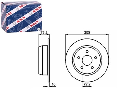 DISCS BRAKE 2SZT. REAR JEEP CHEROKEE GRAND CHEROKEE I GRAND  