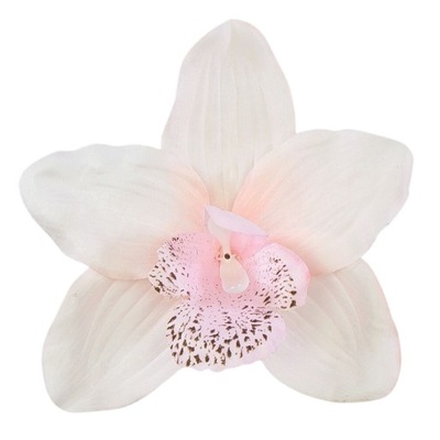 Główka wyrobowa kwiat storczyk sztuczne kwiaty kwiat 16cm pudrowo-różowy