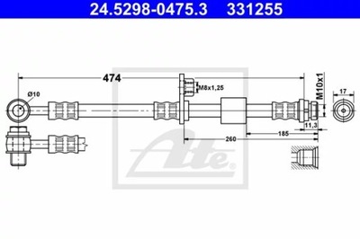 CABLE BRAKE FLEXIBLE ATE  