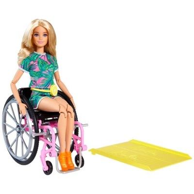 LALKA BARBIE NA WÓZKU INWALIDZKIM GRB93