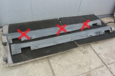 Tesla model s молдинг порог левая правая 12-16 фото №1