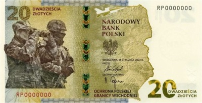 20zł BANKNOT - Ochrona polskiej granicy wschodniej