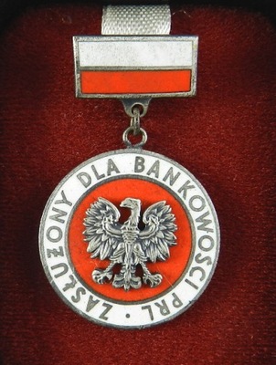 Odznaka „Zasłużony dla bankowości PRL” z legitymacją nadania