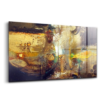 Obraz szkło hartowane Malowana Kolorowa Abstrakcja