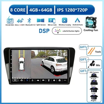 RADIO NAWIGACYJNE GPS PARA VOLKSWAGEN SKODA OCTAVIA 3 A7 2013-2018 ANDROID 13  