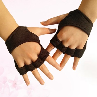 Rękawiczki bez palców z paskiem na siłownię D