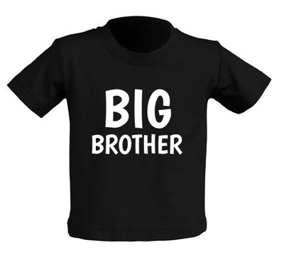 Koszulka nadruk z napisem BIG BROTHER 3-4 lata