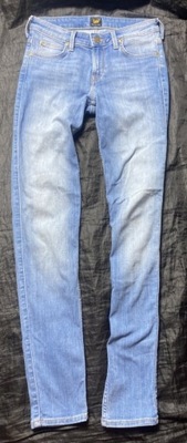 Lee SCARLETT DAMSKIE niebieskie Spodnie jeansy W 26 L 33