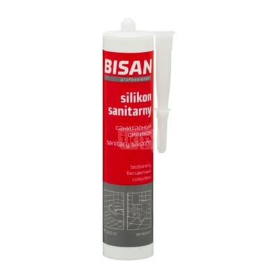 SILIKON SANITARNY BEZBARWNY 300ML BISAN