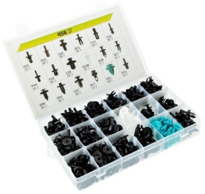 Набір кліпси 1 штифти до оббивка 456 штук фото №1