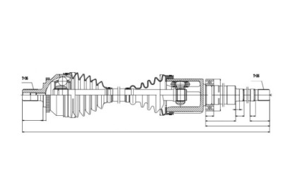 Приводной вал правая volvo xc70 02-08 30783102 фото №1