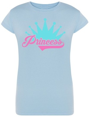 T-Shirt Damski Princess Księżniczka Modny Rozm.L