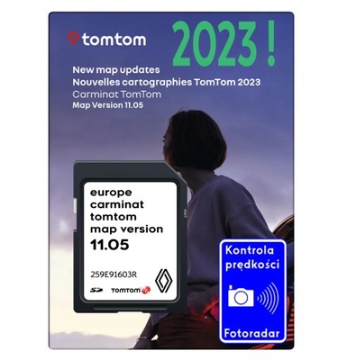 MAPA RENAULT CARMINAT TomTom Europa 2023 NAJNOWSZA
