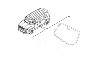 Скло лобове jeep renegade 14- nowa oem mopar 68425307aa фото №1